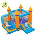 Dreamade château gonflable 5 - en - 1 pour enfants avec toboggan piscine à balles jeux de lancer danneaux ... Dreamade château gonflable 5 - en - 1 pour enfants avec toboggan piscine à balles jeux de lancer danneaux ...