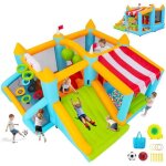 Ch�teau gonflable pour enfants - aire de jeux 12. 5ftx11ft avec toboggan et soufflerie - usage int�rieur ...