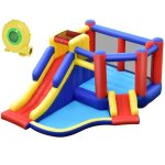Ch�teau gonflable pour enfant dreamade - toboggan trampoline piscine mur descalade - 383x313x182cm