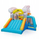 Ch�teau gonflable de jardin pour enfants kindi aire de jeux gonflable avec toboggan aquatique