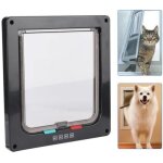 Chatière pour chien et chat verrouillable 4 modes - noir Chatière pour chien et chat verrouillable 4 modes - noir