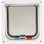 Chatière intelligente chat porte porte verrouillable petit porte chien pour animal de compagnie - blanc ... Chatière intelligente chat porte porte verrouillable petit porte chien pour animal de compagnie - blanc ...