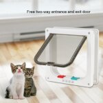 Chatière à puce Électronique pour chat micropucé entrée sélective facile à installer verrouillage manuel ... Chatière à puce Électronique pour chat micropucé entrée sélective facile à installer verrouillage manuel ...