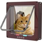 Chatière puces Électronique chattiere porte chat trappe pour chien grande taille chatière À puces trappe ... Chatière puces Électronique chattiere porte chat trappe pour chien grande taille chatière À puces trappe ...