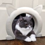 Chati�re avec tunnel int�gr� - passage int�rieur / ext�rieur - taille l - convient aux chats de toutes ...