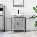 (vente chaude)meuble - lavabo de salle de bain cabinet sous �vierjills meuble wc sonoma gris 60x30x60 ...