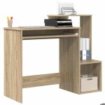 (vente chaude)meuble ordinateur / bureau pc - cloud - cabinet de bureau ch�ne sonoma 106x41x88. 5 cm ...