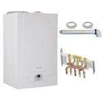 Chaudire gaz condensation mpx bic de dietrich 33 kw complte (dosseret + douilles + ventouse)