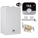 Chaudire gaz condensation mpx bic de dietrich 33 kw complte (dosseret + douilles + ventouse) avec thermostat ...