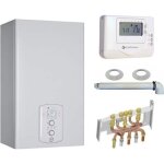 Chaudire gaz condensation urbia green chaffoteaux 25 kw complte (ventouse + douilles + dosseret) avec ...
