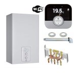Chaudi�re gaz condensation urbia green chaffoteaux 25 kw compl�te (ventouse + douilles + dosseret) avec ...