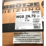 Chaudiere gaz ventouse wgb 2n. 70 - 70kw