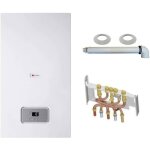 Chaudi�re murale � condensation - saunier duval - semiafast condens f25 - 25kw - gaz naturel - pack complet ...