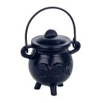 Chaudron brûle - encens - fonte - noir - intérieur Chaudron brûle - encens - fonte - noir - intérieur