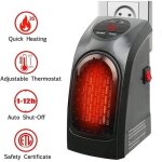 Chauffage air soufflant - mini - 400w - thermostat rglable - basse consommation - lectrique