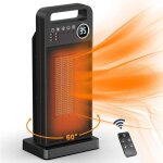 Chauffage dappoint 2000w radiateur soufflant salle de bain avec tlcommande & led tactile oscillation ...