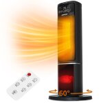 Chauffage dappoint 2000w c�ramique ptc minuterie 12hultra silencieux affichage led 5 modeecot�l�commande ...