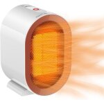 Chauffage dappoint radiateur electrique 2 modes 800 - 1200w chauffage soufflant pour salle de bain salon ...