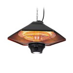 Chauffage extrieur - blumfeldt - chauffage radiant au plafond - 3 niveaux - telecommande - 2000 w - ...