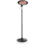 Chauffage infrarouge - blumfeldt - lamp sur pied - chauffage exterieur terrasse - 2000w - 15m2 - radiateur ...