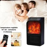Chauffage radiateur soufflant telecommande garage camping car mobil home 500w