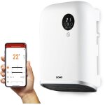 Chauffage pour salle de bain - 2000 w - domo - do7357f - wifi + tlcommande - fonction co - ecran led ...