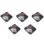 Chauffage solaire pour piscine - vidaxl - lot de 5 - 735 w - noir - plastique