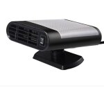 Chauffage solaire portable 12 v 150 w noir et gris avec ventilateur d�sembueur de pare - brise d�givreur ...