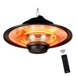 Chauffage de terrasse - alpina - 1500w - infrarouge - tlcommande - ip44