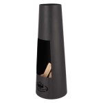 Chauffage de terrasse - esschert design - rond - mtal - noir - diam. 37. 5cm x haut. 100. 50cm