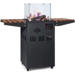 Chauffage de terrasse � gaz - bumfeldt - flagranti plus - 8 kw - tables dappoint pliantes - acier inoxydable ...