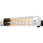 Chauffage de terrasse infrarouge - 2000w - argent