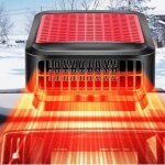 Chauffage de voiture 12v - 200w - portable - 2 en 1 - d�givreur rouge