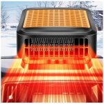 Chauffage de voiture 12v 200w - chauffage rapide et portable - ventilateur de refroidissement et de chauffage ...