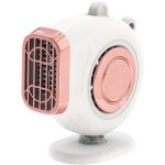Chauffage de voiture - 3 - en - 1 - 12v 120w - ventilateur rglable - dgivrage rapide - abs durable