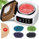 Chauffe cire epilation - ifanze - 400g cire epilation perle - cran led - sans bande