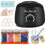 Chauffe cire epilation kit epilation cire avec 400g perles de cire mamie reglisse machine a cire appareil ...