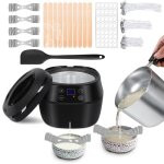 Chauffe - cire kit 1000ml pot bougies faites maison et aromath�rapie chauffage rapide en 10 minutes