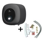 Chauffe eau electrique adros 30l sur evier sannover + kit dinstallation complet nf