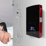 Chauffe - eau électrique instantané mural à commande vocale salle de bain 220 - 240v (rouge) Chauffe - eau électrique instantané mural à commande vocale salle de bain 220 - 240v (rouge)