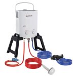 Chauffe - eau à gaz 5 litres avec pompe à eau et support portatif camplux ay132max - de instantané chauffe ... Chauffe - eau à gaz 5 litres avec pompe à eau et support portatif camplux ay132max - de instantané chauffe ...