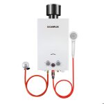 Chauffe - eau  gaz camplux bw264c 10l avec couvercle de pluie utilisation pour le camping les rv le ...