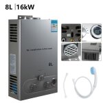 Chauffe - eau � gaz instantan� - chauffe - eau - 8l 16 kw - temp�rature leau r�glable - inoxy chauffe ...