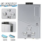 Chauffe - eau � gaz instantan� - fixation murale chauffe - eau � gaz - 6l / 12 kw - temp�rature leau ...