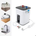 Chauffe - eau instantan� 8l 1500w - cuve inox chauffage rapide ipx4 �tanche pour cuisine salle de bain ...
