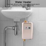 Chauffe - eau instantané électrique sans réservoir - cuisine lavage - 220v 3800w - eu doré Chauffe - eau instantané électrique sans réservoir - cuisine lavage - 220v 3800w - eu doré