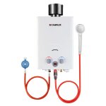 Chauffe - eau instantan  gaz avec housse de pluie camplux bw158c - de lpg chauffe - eau portable 6 ...
