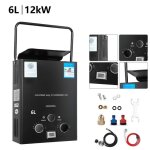 Chauffe - eau portable � gaz - chauffe - eau � gaz instantan� - 6l / 12 kw - temp�rature leau r�glable ...