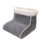 Chauffe - pieds �lectrique en flausch - fleece 100w 6 niveaux de chaleur arr�t automatique 90 min