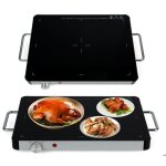 Chauffe plat �lectrique - lifezeal - 40x30cm - plaque chauffante en verre tremp� - temp�rature r�glable ...